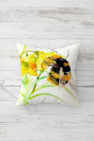 linazaitun One Side Printed Hidden Zipper Decorative Pillowcase Throw Pillow Case Seat Pillowcase
