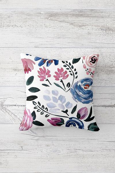linazaitun One Side Printed Hidden Zipper Decorative Pillowcase Throw Pillow Case Seat Pillowcase