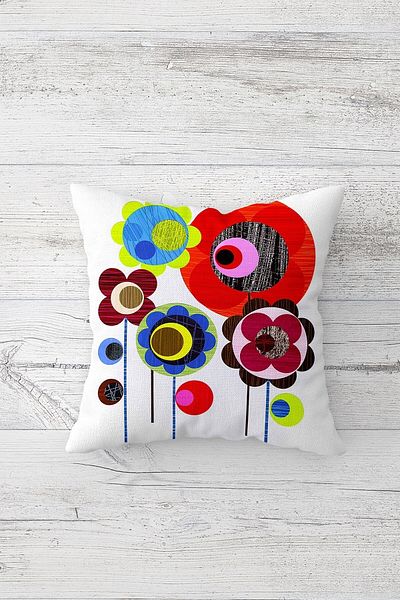 linazaitun One Side Printed Hidden Zipper Decorative Pillowcase Throw Pillow Case Seat Pillowcase
