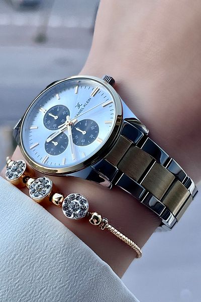 Daniel Klein Women's Wristwatch and Bracelet Gift Set