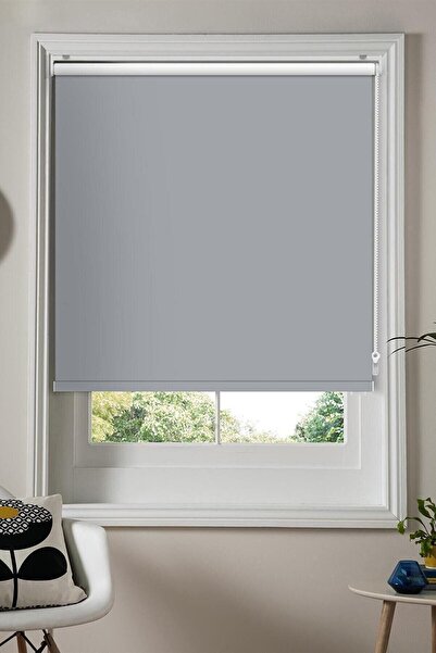 Brillant Gri Blackout Karartma Stor Perde Yüksek Kalite % 100 Işık Geçirmez