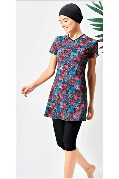 allsea Short Sleeve Tights Pool Swimsuit Black,