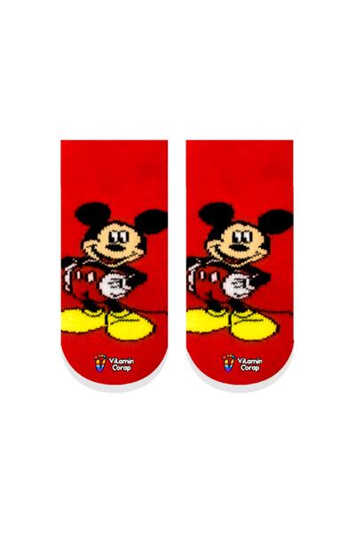 Vitamin Çorap Mickey Mouse Havlu Kaydırmaz Çocuk Çorap