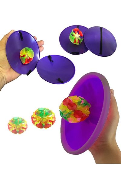 RoseRoi Catch a Horse Popit Game Set with Suction Cups Catch a Ball