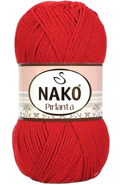 NAKO 1 Piece Diamond Amigurumi Hand Knitting Yarn Wool Ferret Red 6741