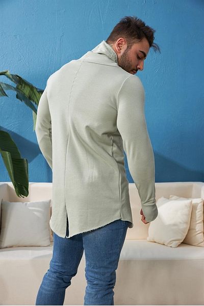 FAST EFFECT WEAR سويت شيرت أخضر بقصة ضيقة - قطعة