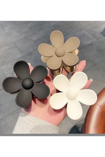 MAKSESUAR Cataramă cu zăvor cu flori de margaretă maro din 3 piese pentru femei