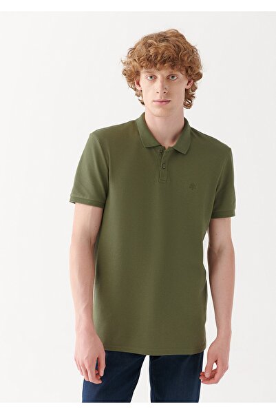 Mavi Πράσινο μπλουζάκι πόλο κανονική εφαρμογή / κανονική κοπή 8804328524