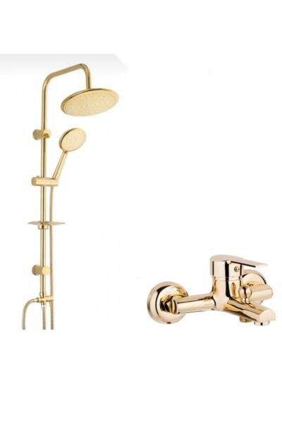İksa Gold Robot Duş Seti Ve Banyo Bataryası Musluğu Çeşmesi Garantili Yerli Ü...