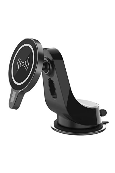 Ally Mobile Ally Magsafe Iphone 12 Serisi 15w Kablosuz Hızlı Şarj Cihazı Ve Araç Tutucu Siyah