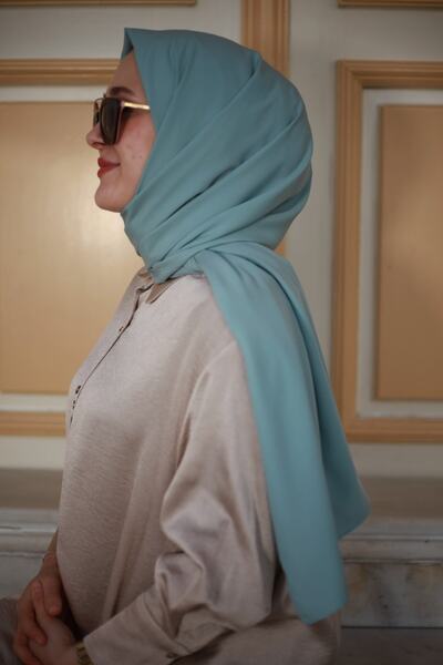 Mode Scarf Πράσινο σάλι Hijab Medina Silk Water