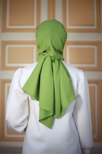 Mode Scarf Eșarfă Hijab Bumbac Verde Fistic