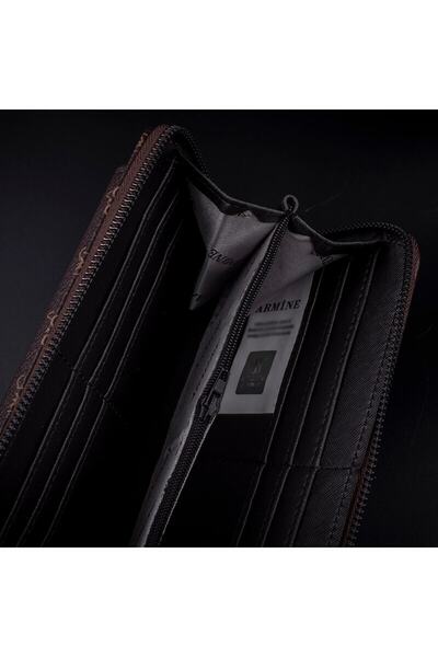 Armine Kadın Kahve Püsküllü Geniş Cüzdan