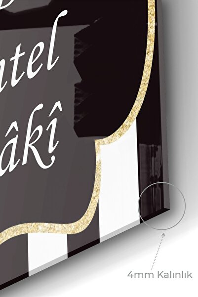 Olinpa Premium γυάλινο προστατευτικό πάγκου κουζίνας Ενσωματωμένο προστατευτικό πάγκου 50x76cm | Ή Entel ή Baki