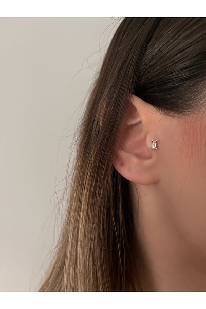 Okkostore Kadın Baget Taşlı Piercing Tragus