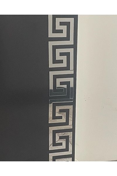 ONCA HEDİYELİK Borduri Labirint 20x Bucuri 7x8 Borduri decorative din plexiglas argintiu pentru oglinda intrare