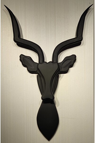 Shopkutuk Ahşap Antilop Kafası (siyah)