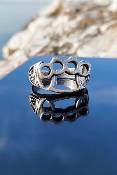 TREND COLLECTİON Muşta Model Gümüş Kaplama Ayarlanabilir Yüzük