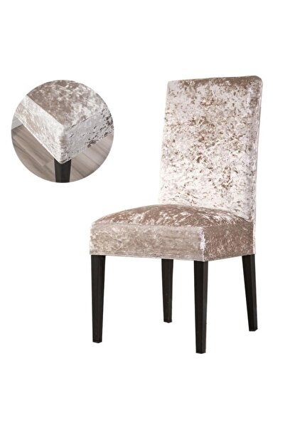 TAALIYE Arzuyum غطاء كرسي مخملي ليكرا عالي الجودة غطاء كرسي حماية الكرسي 4 قطع