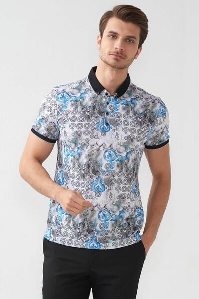 Mcr Printed Shirt Collar T-Shirt