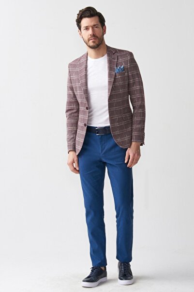 Mcr سترة الكتان Slimfit