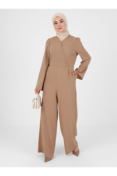 Tavin Plain Overalls - Mink -