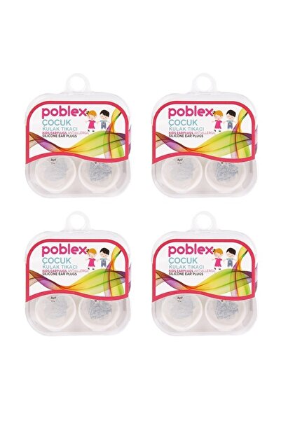Poblex Silikon Kulak Tıkacı Çocuk 4 Kutu