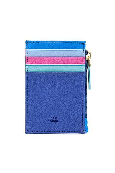Case Look Kadın Mavi Fermuarlı Kartlık Sophie 05
