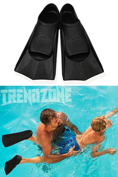 TRENDZONE زعانف قدم للسباحين في حمام السباحة والبحر - 5 ألوان مع حقيبة للحمل