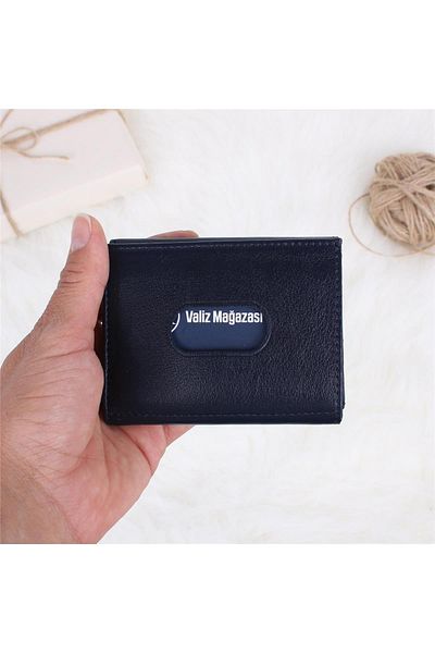 Legend Leather 724 Navy Blue Ανδρική θήκη για κάρτες από γνήσιο δέρμα με θήκη για κέρματα