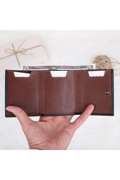 Legend Leather 724 Καφέ ανδρική θήκη για κάρτες από γνήσιο δέρμα με θήκη για κέρματα