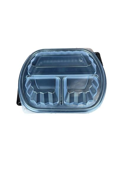 Özge Menü Box 3 Compartments (Microwave) Food Container + Lid 50 Pieces