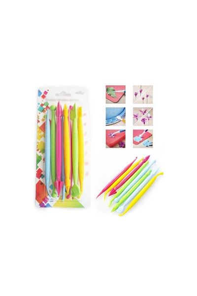 Pasta Sugar Dough Shaper Marzipan Shaping Set Thick 8 Pieces