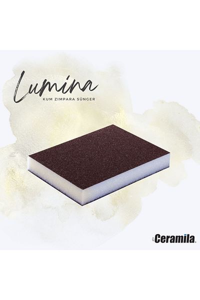 Glitz Ceramila Lumina 3014 - Red Ceramic Sandpaper, 60 Grit Sponge, 120*98*13mm