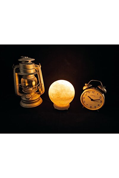 TuzAvm Çankırı Kaya Tuzu Düz Küre Tuz Lamba