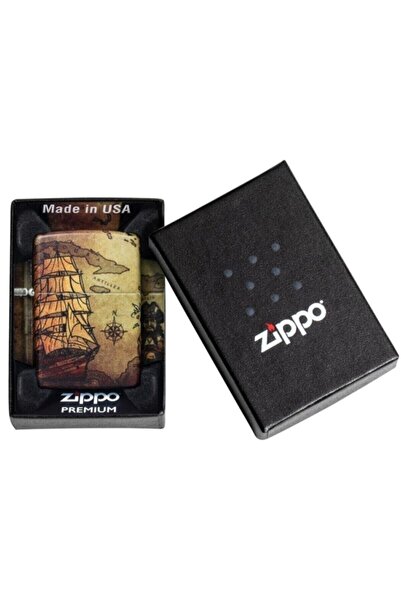 Zippo Çakmak 49355 Pirate Ship Design Lighter, Korsan Gemisi