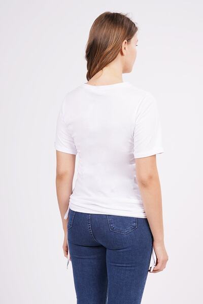 GABRİA Tricou imprimat cu elastic la margine