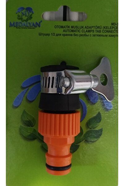 Medalyan Md304 Kelepçeli Musluk Adaptörü 1/2 Kelepçeli Hortum Eki