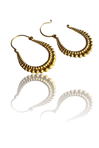 Yage Gold Dairesel Küpe