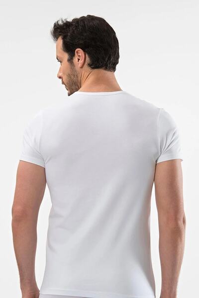 Cacharel Men's Crew Neck Short Sleeve 95 % Cotton % Elastane