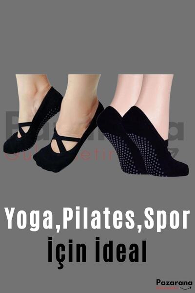 TAMPAP 3-пакет неплъзгащи се чорапи за танц, пилатес и йога Дамски чорапи Чорапи Балетни пантофки