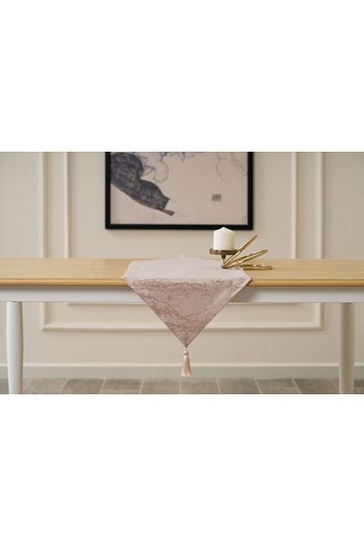 TOSHE 35cm X 270cm Powder Runner, Decorative Runner, Patterned Runner