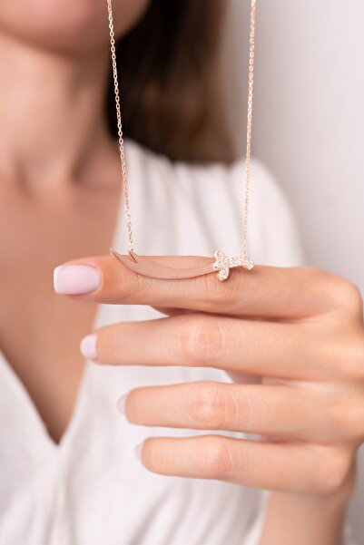 Forenza Kadın  925 Ayar Gümüş Rose Zülfikar Kılıç Kolye