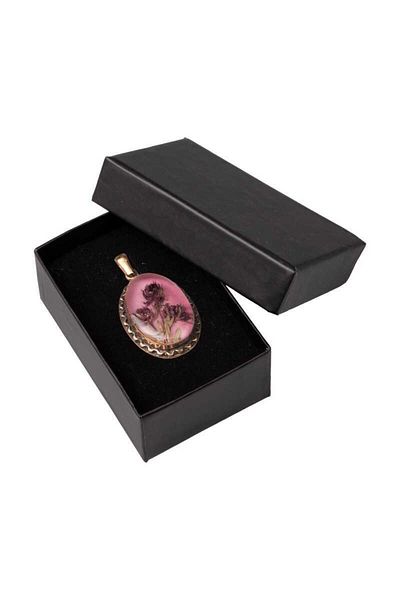 Hayrat Neşriyat Authentic Resin Necklace - Flower Thyme Handcrafted, Cevşen (1777-1)