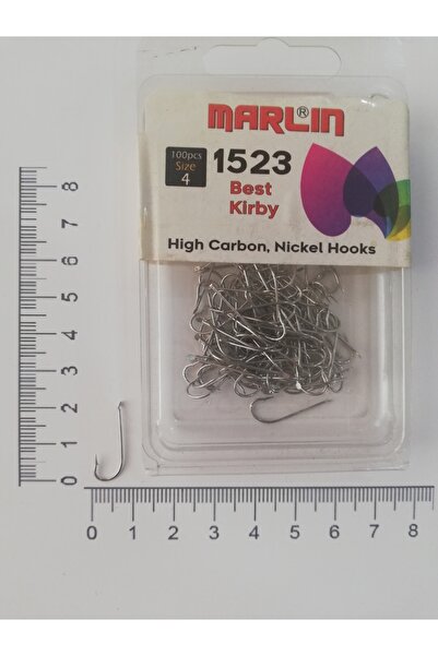Marlin 1523 Nikel Çapraz Olta İğnesi 100 Adet No - 4