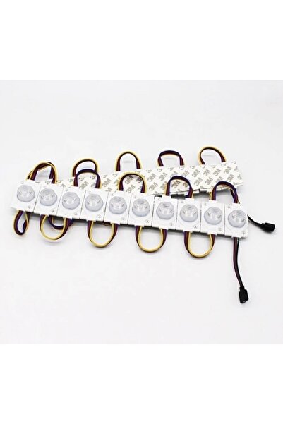 Hazar Led 12 Volt 1.5 Watt Tek Mercekli Modül Led Rgb (10 ADET)