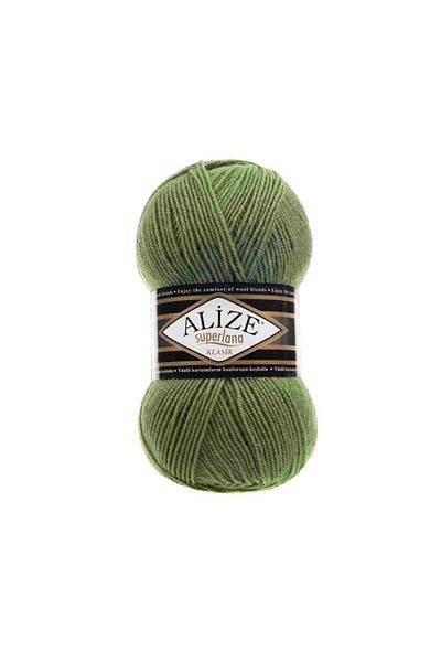 Alize Superlana 620 Ελιά Κλασικό Πλέξιμο - 100 γρ. Νήμα