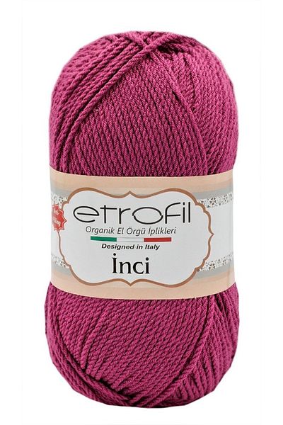 Etrofil Πέρλες Πλεκτές Χειροποίητες Κλωστές - 100 Gr/230 M - 70659 Dusty Rose