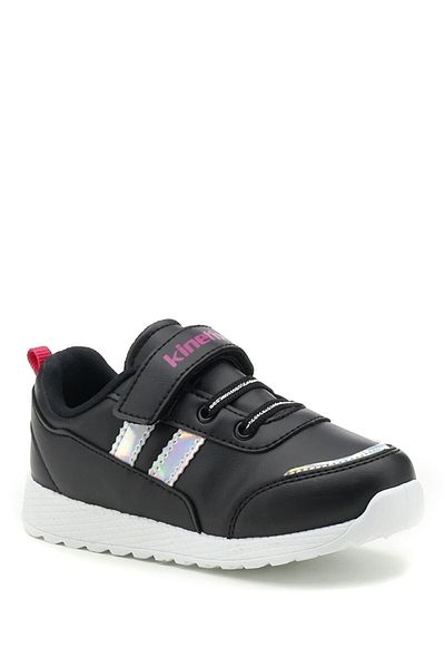 Kinetix Yako 1pr Black Girl's Running Shoes Yako 1pr