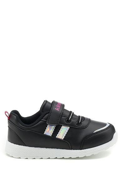 Kinetix Yako 1pr Black Girl's Running Shoes Yako 1pr